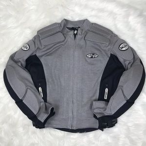 Joe Rocket mesh gray touring armored moto Jkt M